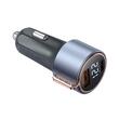 Mcdodo Chargeur de voiture double port 1x USB, 1x affichage numérique Type-C, charge rapide PD, 75W, noir