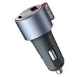 Mcdodo Chargeur de voiture double port 1x USB, 1x affichage numérique Type-C, charge rapide PD, 75W, noir