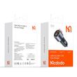 Mcdodo Chargeur de voiture double port 1x USB, 1x affichage numérique Type-C, charge rapide PD, 75W, noir