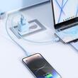 Mcdodo Chargeur réseau double port Type-C et USB-A dichromatique, charge rapide PD 33W, bleu