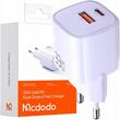 Mcdodo Netzwerk-Ladegerät, Dual-Port, USB-A und Typ-C, Nano-Serie, GaN-Schnelllade-PD, 33 W, Lila