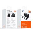 Mcdodo Chargeur réseau GaN5 Mini Pro Chargeur rapide 67W, Port 2xType-C+ 1xUSB-A, câble Type-C, 2 m, Noir