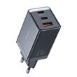 Mcdodo Chargeur réseau GaN5 Mini Pro Chargeur rapide 67W, Port 2xType-C+ 1xUSB-A, Prise UE, Noir