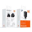Mcdodo Chargeur réseau GaN5 Mini Pro Chargeur rapide 67W, Port 2xType-C+ 1xUSB-A, Prise UE, Noir