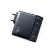 Port de chargeur réseau Mcdodo 2xType-C et 1xUSB-A GaN5 Pro Charge rapide 140W, noir