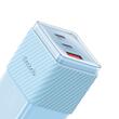 Mcdodo Netzwerk-Ladeanschluss 2xTyp-C und 1xUSB-A Dichromatisches GaN5 Mini, Schnellladung PD 67W, Blau