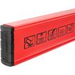 Nivel (boloboc), rojo, 2 burbujas, 80 cm, Richmann Exclusive