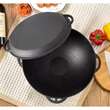 Pentola in ghisa tipo wok, con coperchio, 3 in 1, 32x14 cm, Perfect Home