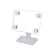 Cosmetic mirror, Verk Group, with LED, adjustable angle, 4xAA, different colors, 18.5x11x29.5 cm