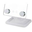 Cosmetic mirror, Verk Group, with LED, adjustable angle, 4xAA, different colors, 18.5x11x29.5 cm