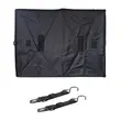 Kofferbakorganizer, 8 vakken, opvouwbaar, meerdere vakken met deksel, riemclip, universele pasvorm, polyester, 55 x 40 x 26 cm, Roll Fast, zwart