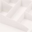 Organizer per cosmetici, plastica, 3 livelli, 2 cassetti, bianco, 30x25x34 cm, Springos