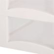 Organizer per cosmetici, plastica, 3 livelli, 2 cassetti, bianco, 30x25x34 cm, Springos