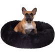 Cuccia morbida per cani/gatti, nera, 70 cm
