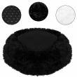 Cuccia morbida per cani/gatti, nera, 70 cm