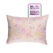 Cuscino morbido HappyNest, a fiori, rosa, in piuma d'oca al 30%, 50x70 cm
