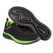Casual shoes, fluorescent elements, Eva foam sole, black and green, size 41