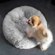 Cuccia morbida per cani/gatti, grigia, 90 cm