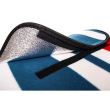 Coperta da picnic, fantasia a righe, rosso, bianco, blu, 200x220 cm
