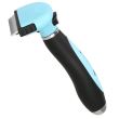 Spazzola, rifinitore, cura per cani e gatti, autopulente, blu e nero, 5 cm, Springos