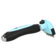 Spazzola, rifinitore, cura per cani e gatti, autopulente, blu e nero, 5 cm, Springos