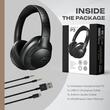 PowerLocus Bluetooth Wireless Over-Ear Headphones P3 Black