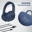 PowerLocus Bluetooth Wireless Over-Ear Headphones P3 Blue