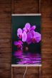 Panou radiant electric decorativ TRIO, incalzire cu infrarosu 430W  termostat 2 trepte  model orhidee violet,  100 x 60 cm