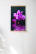 Panou radiant electric decorativ TRIO, incalzire cu infrarosu 430W  termostat 2 trepte  model orhidee violet,  100 x 60 cm