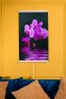 Panou radiant electric decorativ TRIO, incalzire cu infrarosu 430W  termostat 2 trepte  model orhidee violet,  100 x 60 cm
