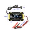 Raddrizzatore digitale per auto, ricarica batteria con display LCD, auto, moto, camion, Foxsur, 12V/8A, 24V/4A, 6Ah-150Ah, funzione di riparazione batteria tramite impulsi, giallo con nero