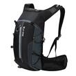 Zaino da bicicletta pieghevole, ultraleggero, impermeabile, tasca per sistema di idratazione, 10 litri, West Biking, nero con grigio