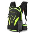 Zaino da trekking, ciclismo, ultraleggero, impermeabile, tasca per sistema di idratazione, materiale traspirante, portacasco, 16L, West Biking, nero con verde