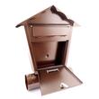 Brievenbus, Damech, met ruimte voor krant, koper, B5-formaat, 37x10,5x46 cm