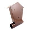 Brievenbus, Damech, met ruimte voor krant, koper, B5-formaat, 37x10,5x46 cm