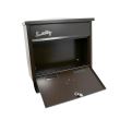 Cassetta postale, con spazio per giornali, marrone, formato C4, 39x12x41 cm, Damech