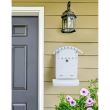Cassetta postale, con spazio per giornali, bianco, formato B6, 24,5x7x36,5 cm, Damech