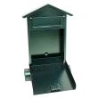 Cassetta postale con spazio per giornali, verde, formato B6, 23x7x37,5 cm, Damech