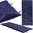 Schlafsack, Tourist, 2 in 1, blau, 190x73 cm, Springos