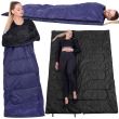 Schlafsack, Tourist, 2 in 1, blau, 190x73 cm, Springos