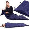 Schlafsack, Tourist, 2 in 1, blau, 190x73 cm, Springos
