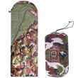 Sacco a pelo turistico 2 in 1 mimetico 210x73 cm Springos