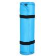 Selbstaufblasende Campingmatratze, Polyester und PU-Schaum, blau, 180x50 cm, Springos