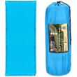 Selbstaufblasende Campingmatratze, Polyester und PU-Schaum, blau, 180x50 cm, Springos