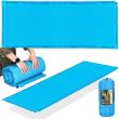 Selbstaufblasende Campingmatratze, Polyester und PU-Schaum, blau, 180x50 cm, Springos