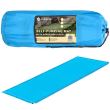 Selbstaufblasende Campingmatratze, Polyester und PU-Schaum, blau, 180x50 cm, Springos