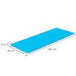 Selbstaufblasende Campingmatratze, Polyester und PU-Schaum, blau, 180x50 cm, Springos