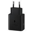 Samsung Original Netzwerk-Ladegerät, superschnelles Laden, USB-Typ-C-Anschluss, Low Standby, 45 W, Typ C – Typ-C-Kabel (5 A) im Lieferumfang enthalten, 1,8 m, Schwarz