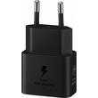 Samsung Original Netzwerk-Ladegerät, superschnelles Laden, USB-Typ-C-Anschluss, 25 W, Typ-C – Typ-C-Kabel im Lieferumfang enthalten, 1 m, Schwarz