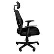 Sedia da ufficio, Malatec, girevole, funzione inclinabile, rete, nero, max 100 kg, 61x61x125/135 cm